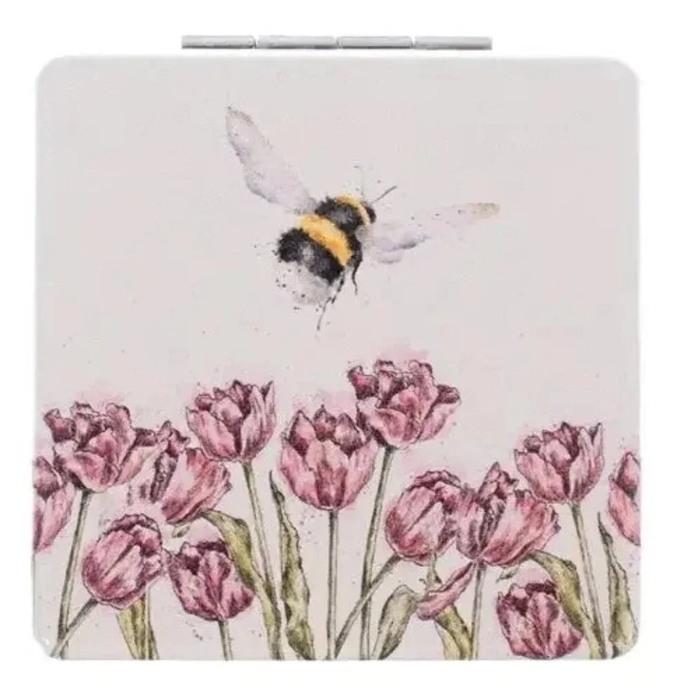 Wrendale Designs Makeup or Purse Compact Mirror, 2x2